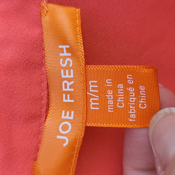 Joe Fresh Women's Sleeveless Blouse Color Coral Size M - Picture 2 of 4